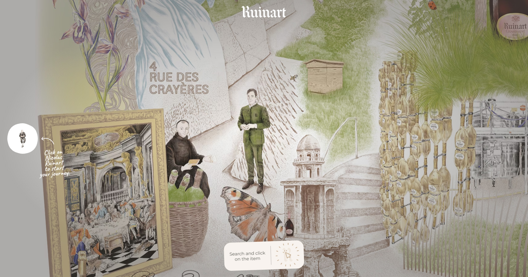 Ruinart - Digital fresco - Website of the Day
