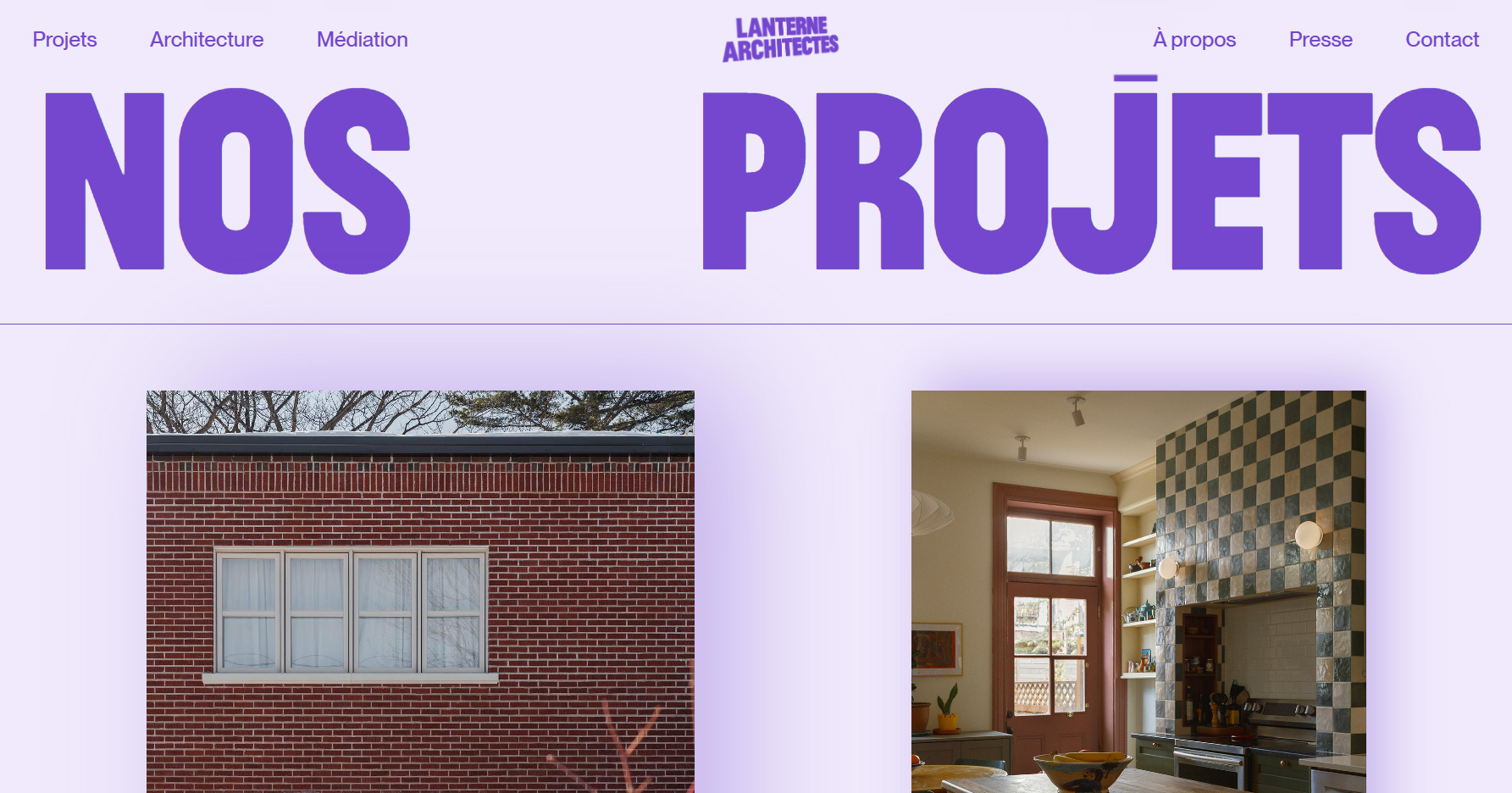 Lanterne Architectes - Website of the Day