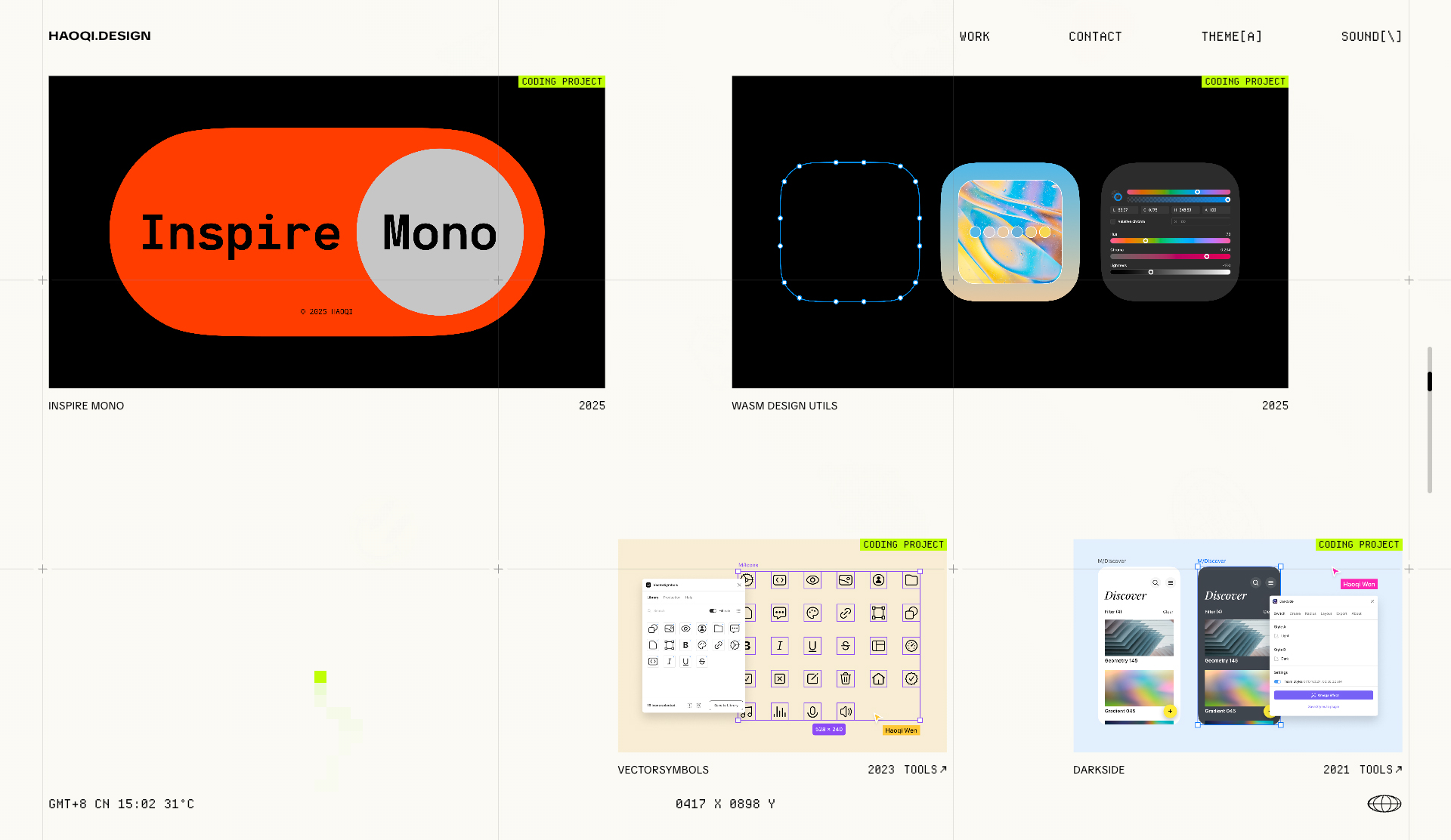 HAOQI.DESIGN - Website of the Day