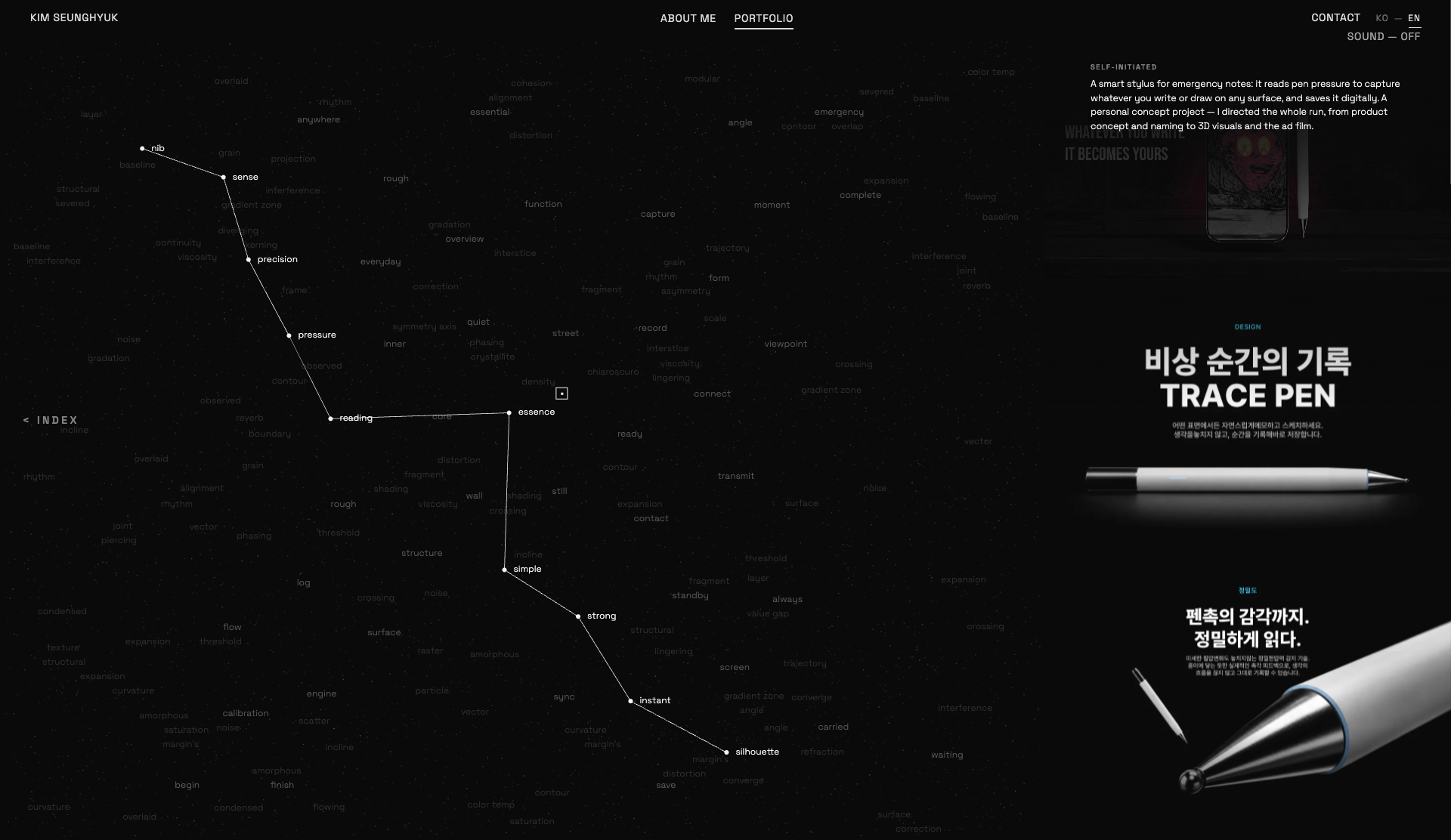 Seunghyuk Kim Interactive Portfolio - Website of the Day