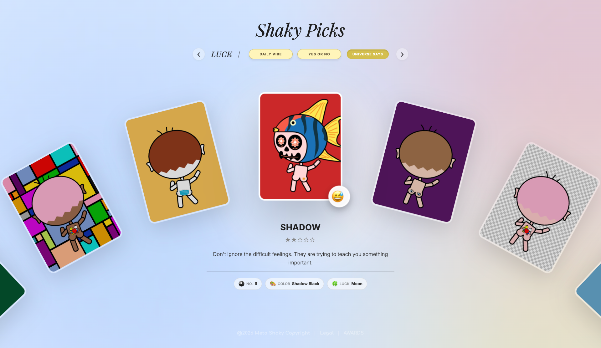 Shaky Picks - Website of the Day