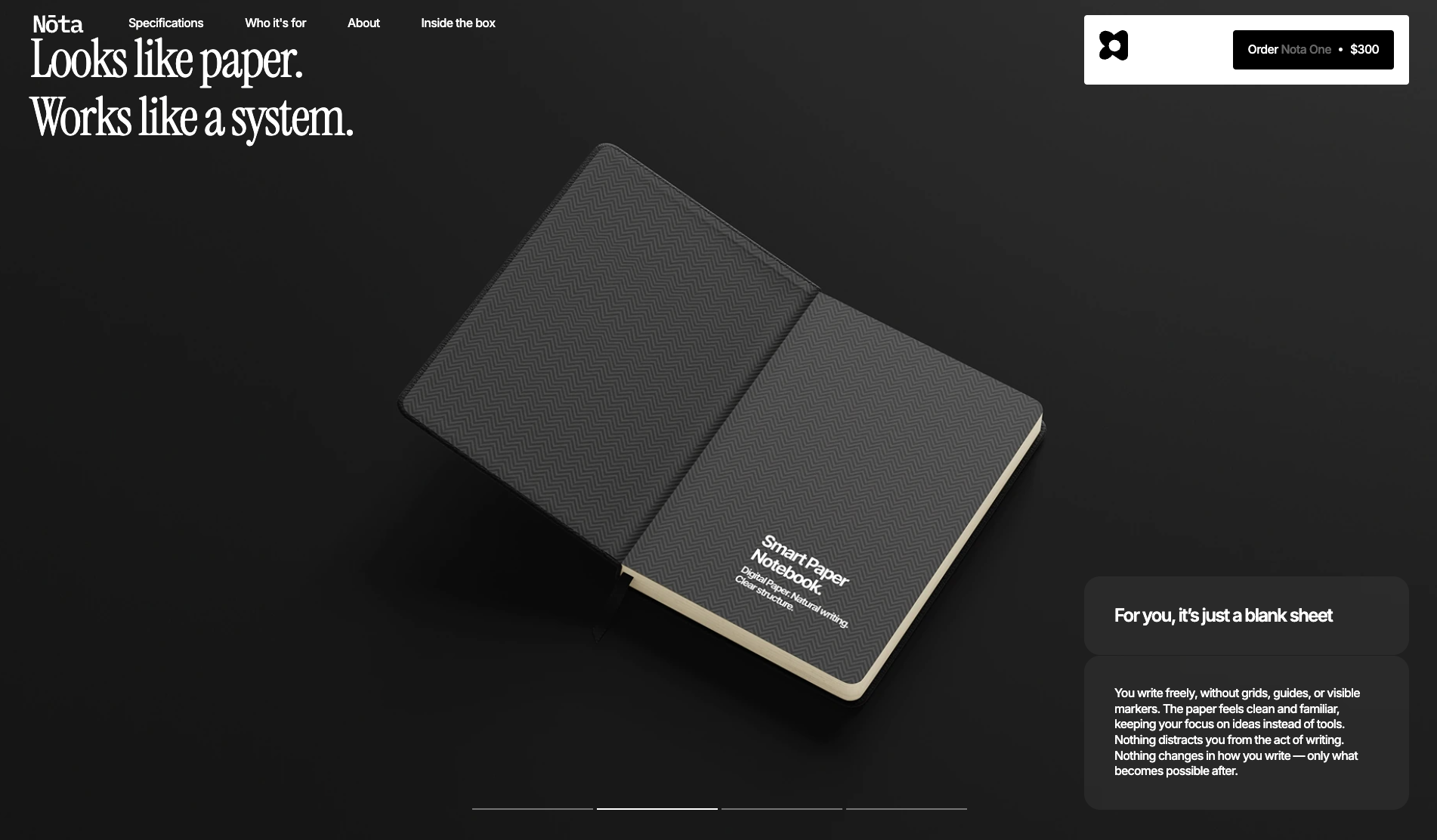 NŌTA | Smart Writing Infrastructure - Website of the Day