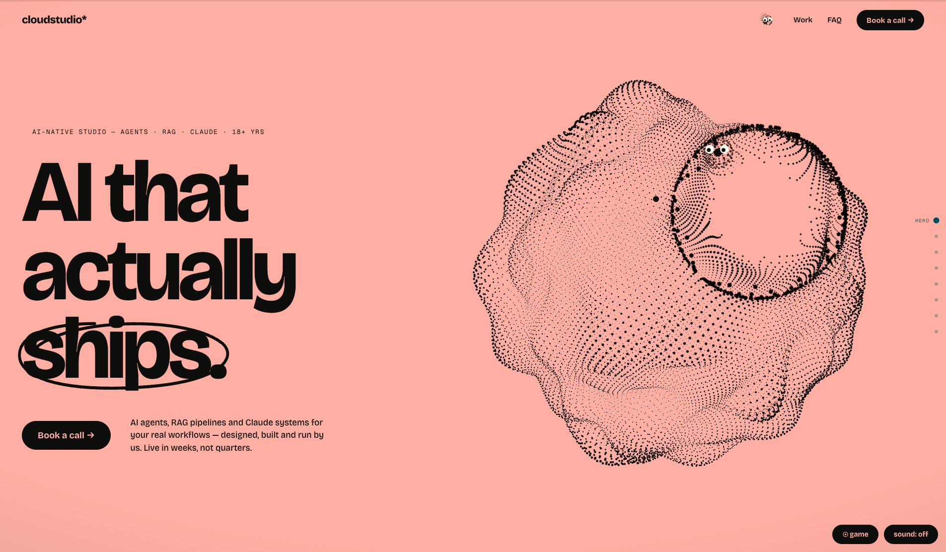 Cloudstudio — This Site Is Awake - Website of the Day