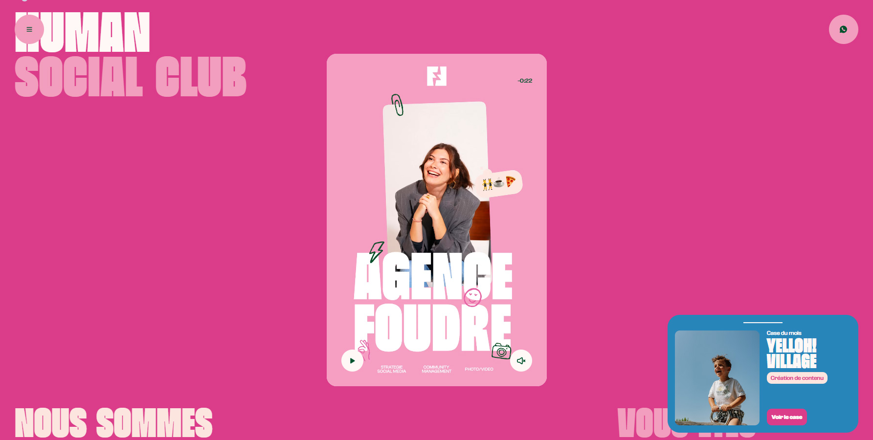 Foudre, Human Social Club - Website of the Day