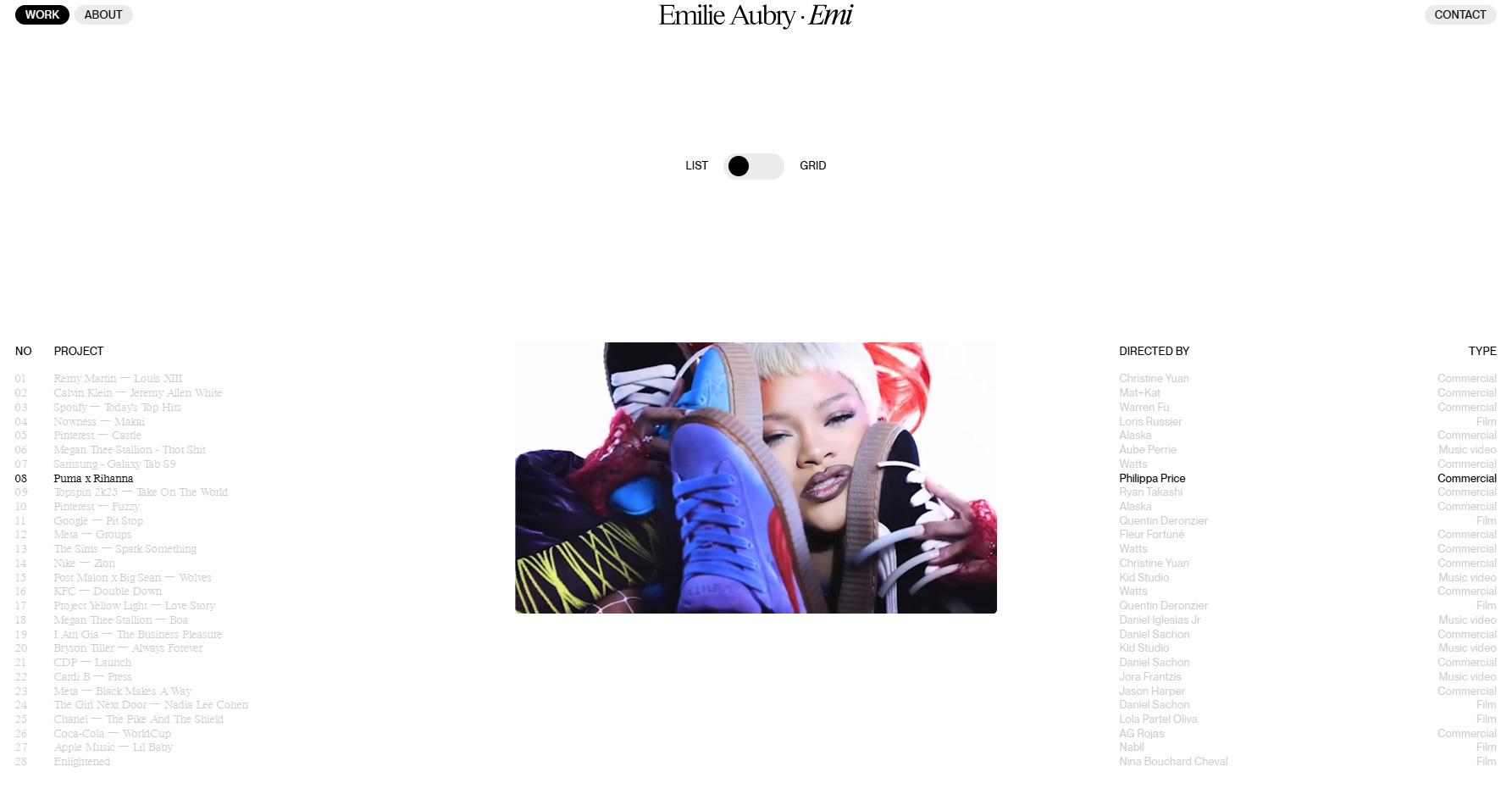 Emilie Aubry - Website of the Day