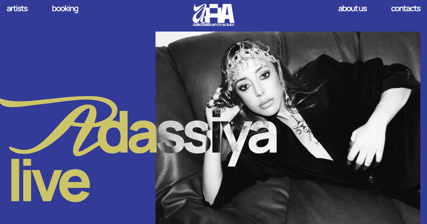 Avantgarde Artist Agency - Website of the Day