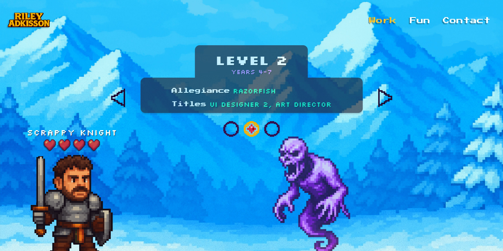 Riley Adkisson Portfolio Site - Website of the Day