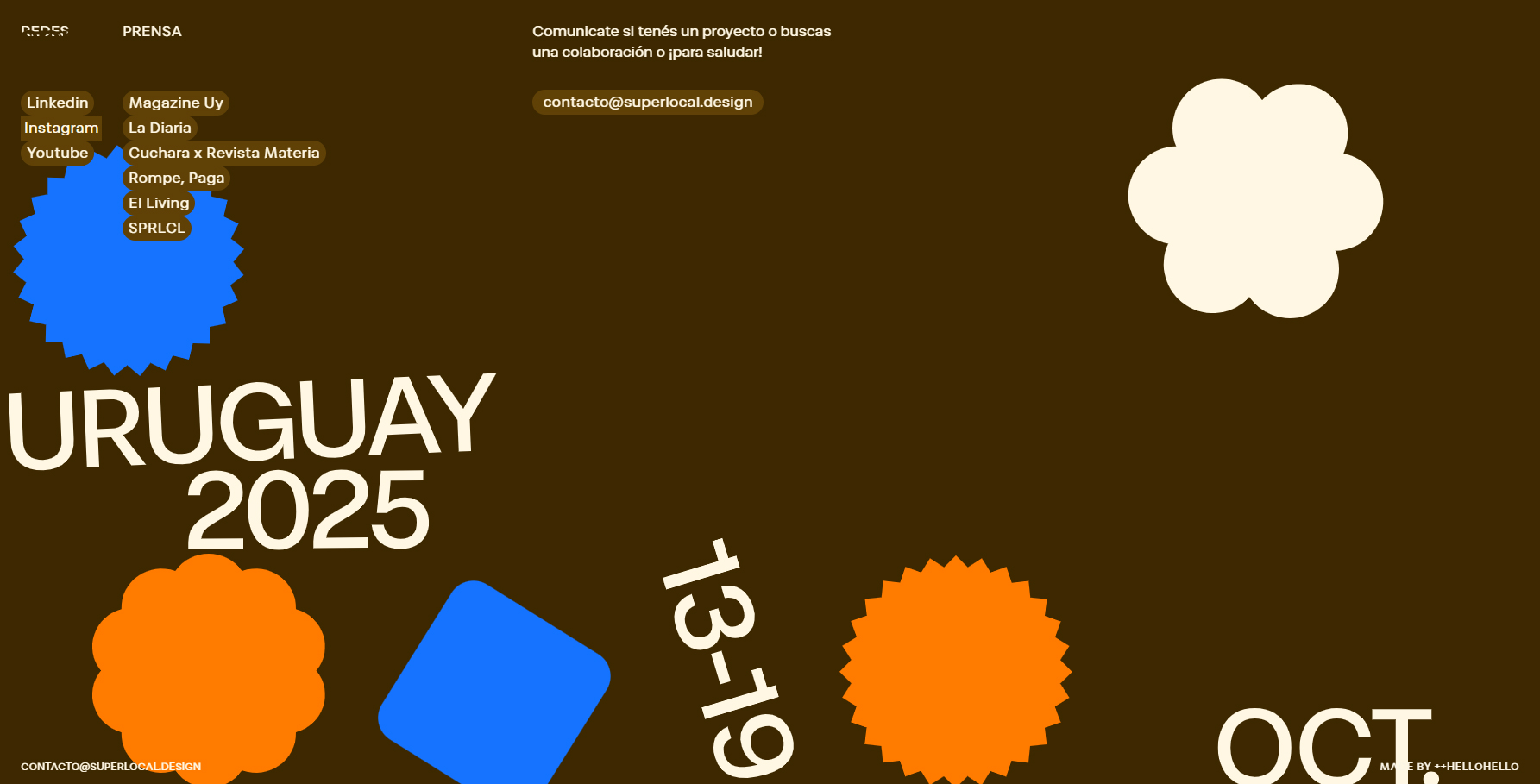 Superlocal Design Festival 25 - Website of the Day