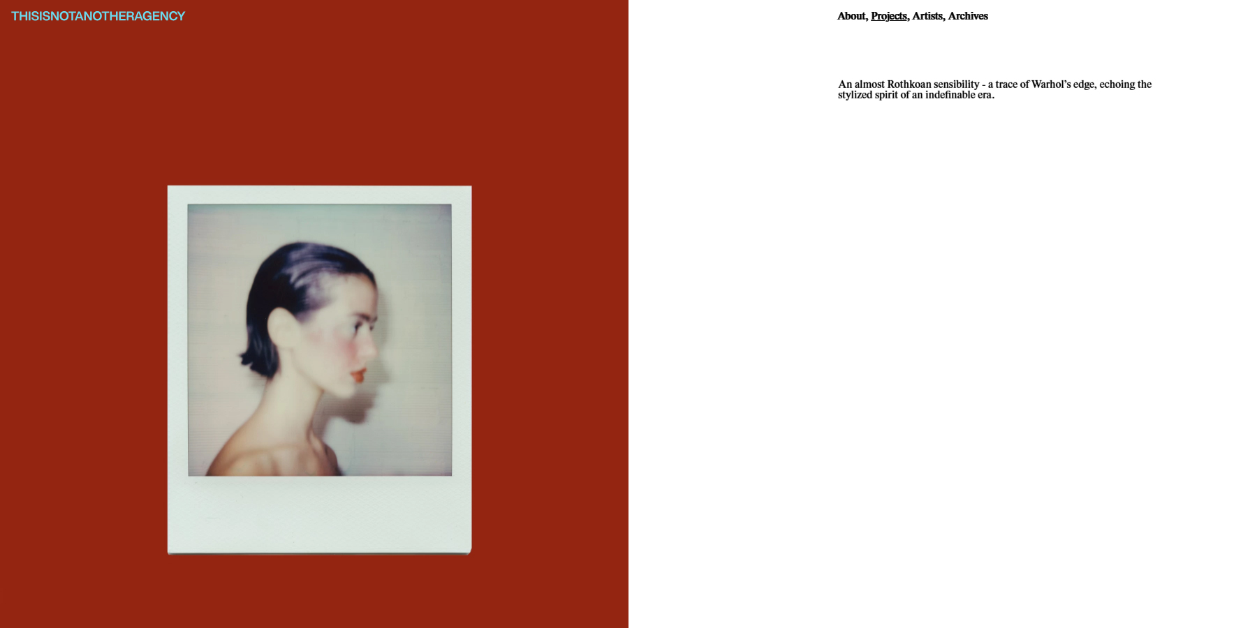 THISISNOTANOTHERAGENCY - Website of the Day