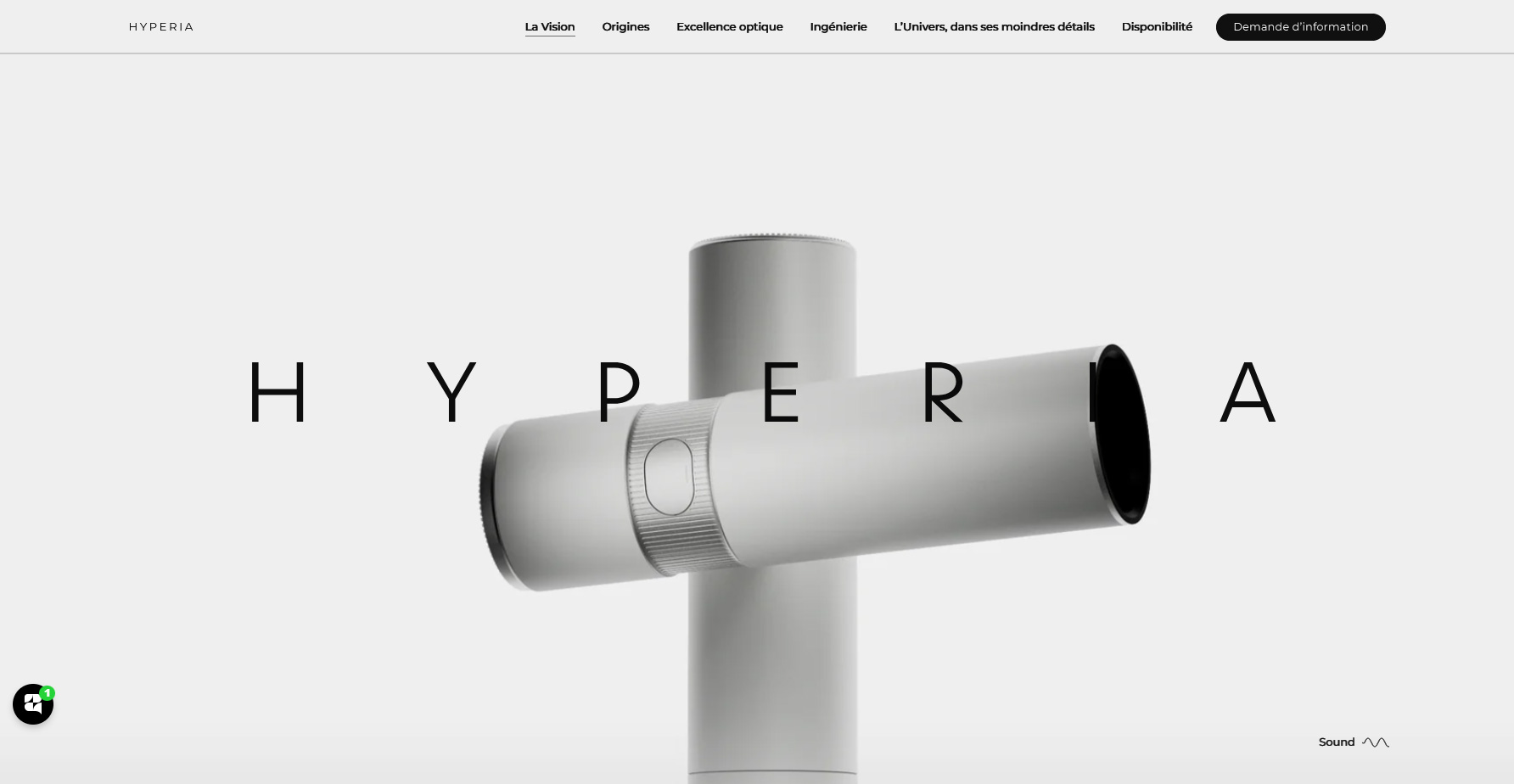 Hyperia by Vaonis - Website of the Day