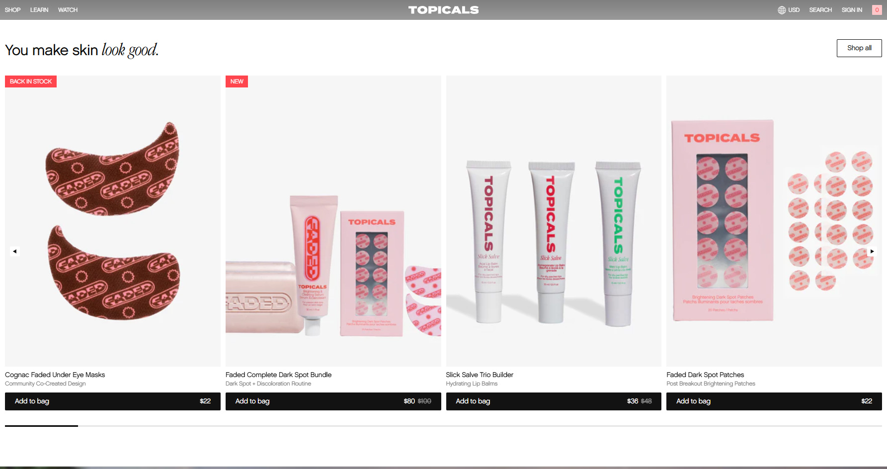 Topicals - Website of the Day