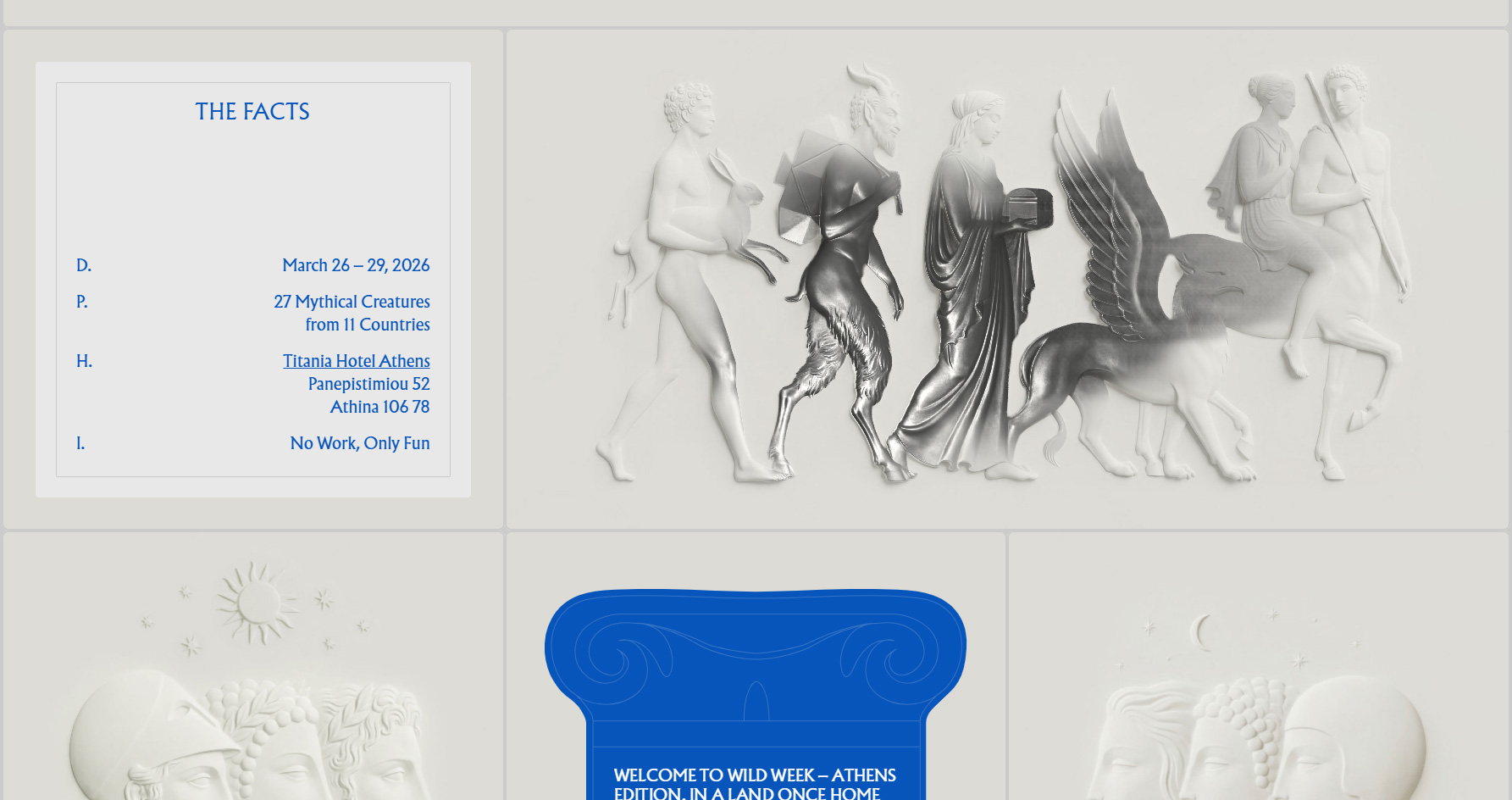 Wild Week - Athens - Website of the Day
