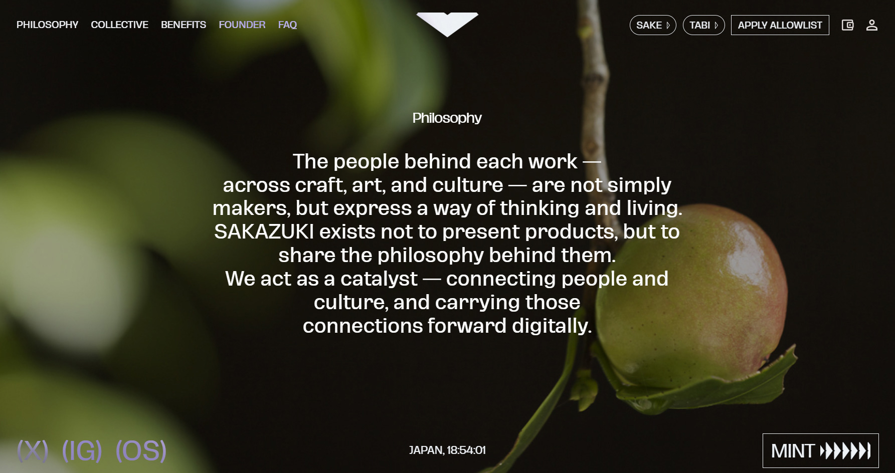 sakazuki - Website of the Day