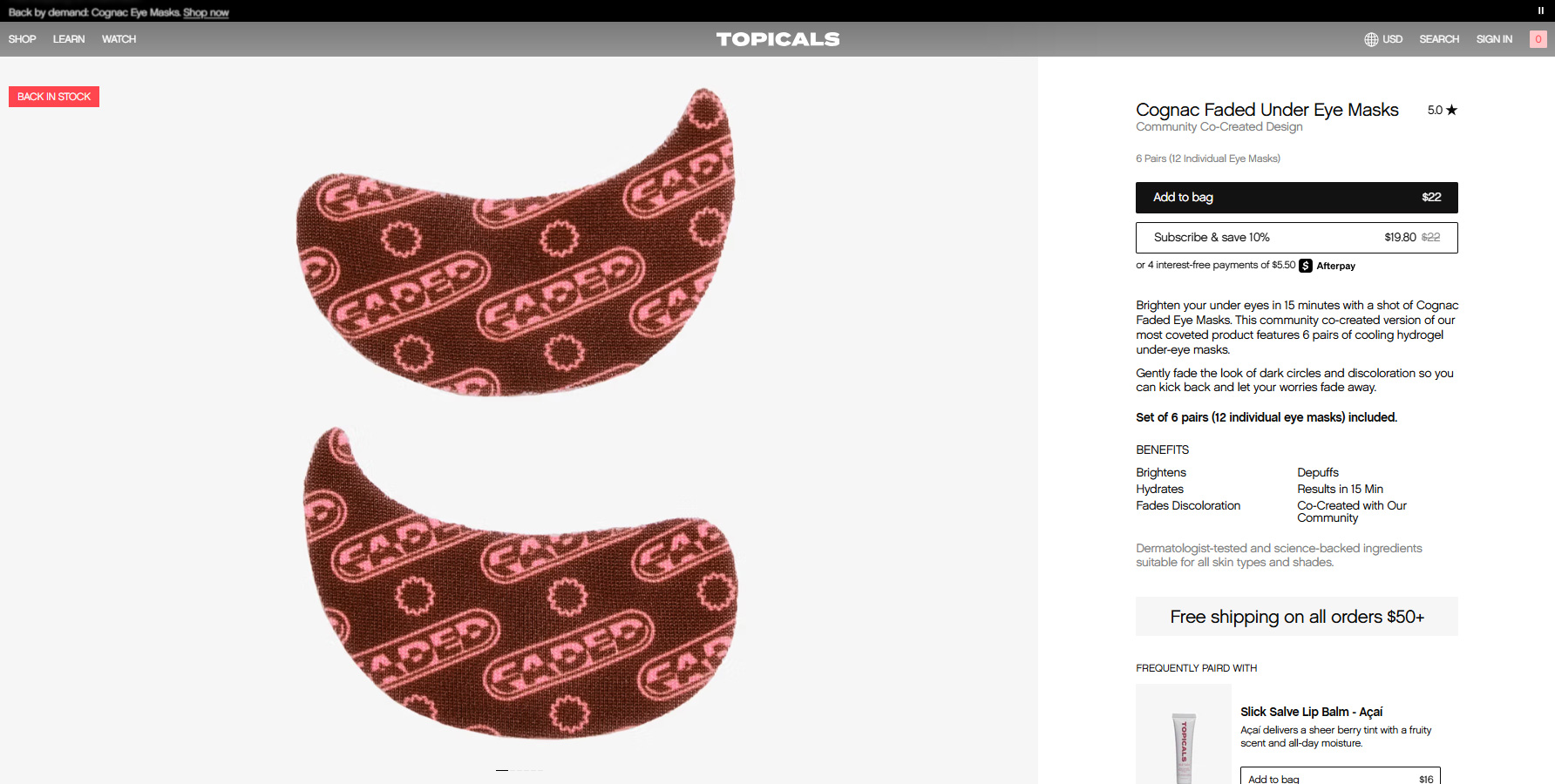 Topicals - Website of the Day