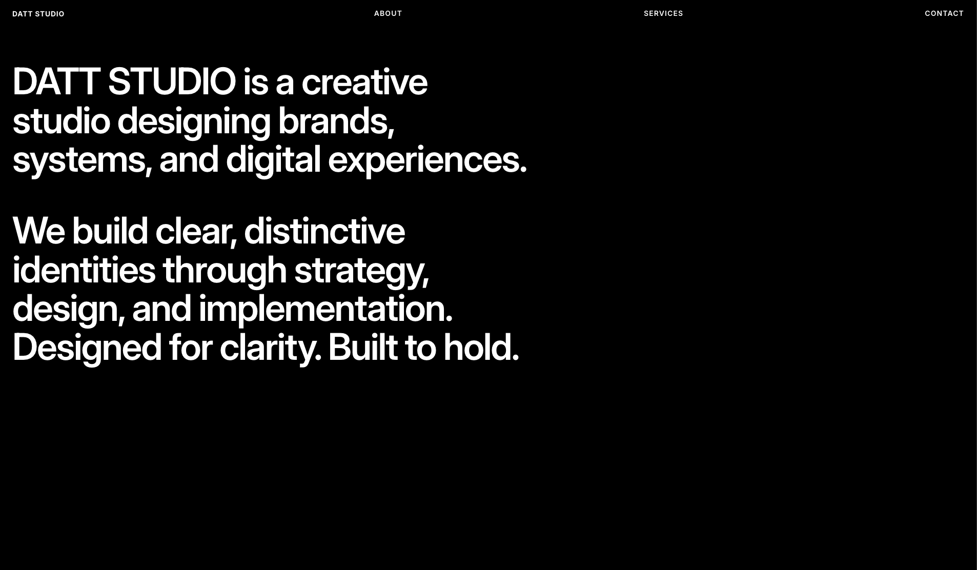 DATT STUDIO - Website of the Day