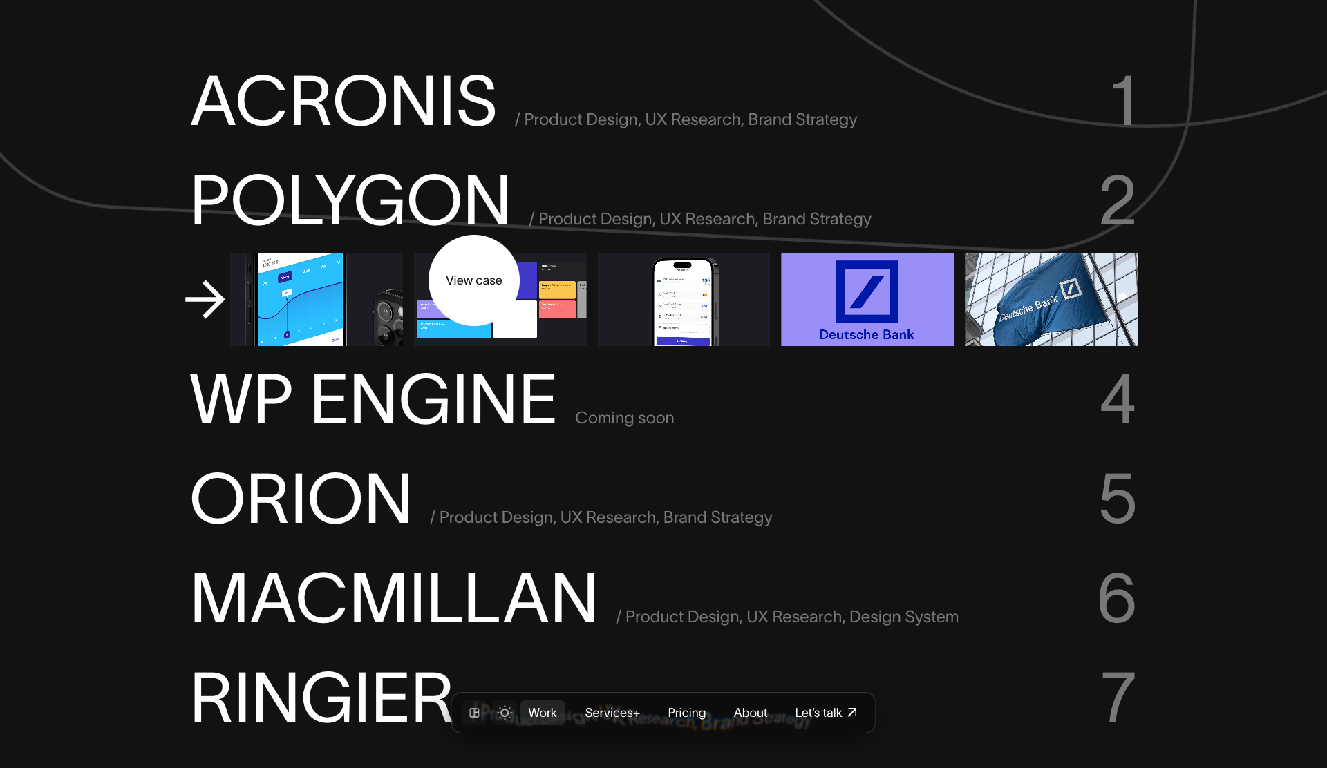 Principle Designer - Portfolio - Website of the Day