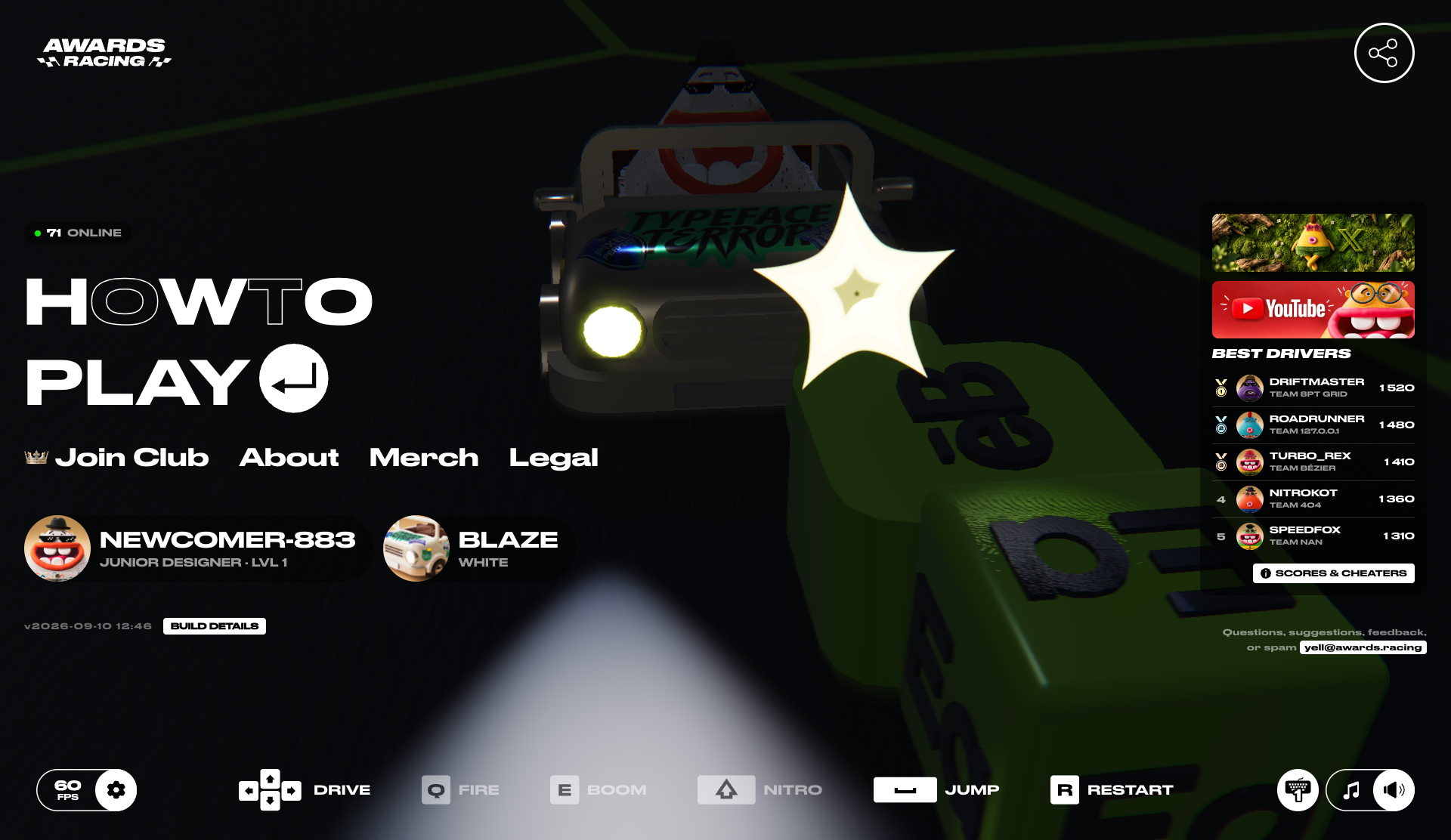 Awards Racing - Website of the Day