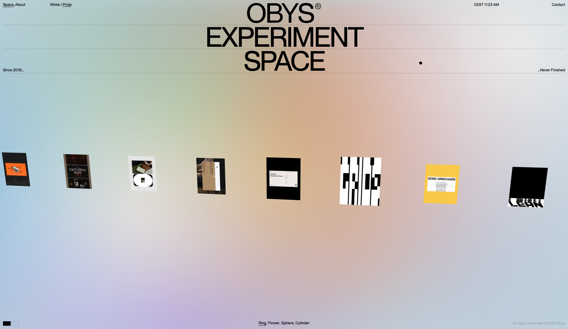 Obys® Experiment Space - Website of the Day